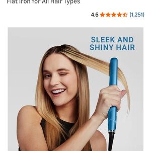 BaBylissPRO Nano Titanium 1" Blue Flat Iron